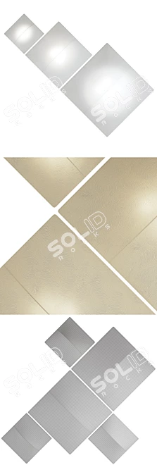 Straight Nelly Ceiling/Wall Light 3D model image 3