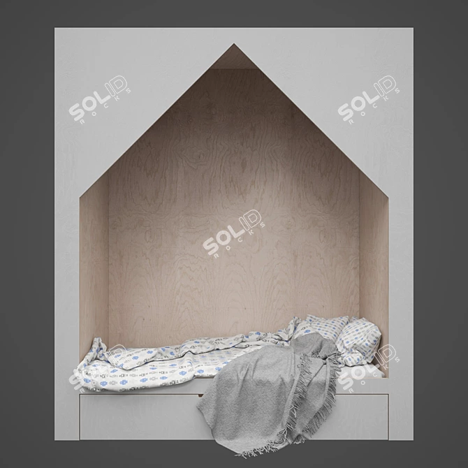 Dreamland Delight Child Bed 3D model image 1