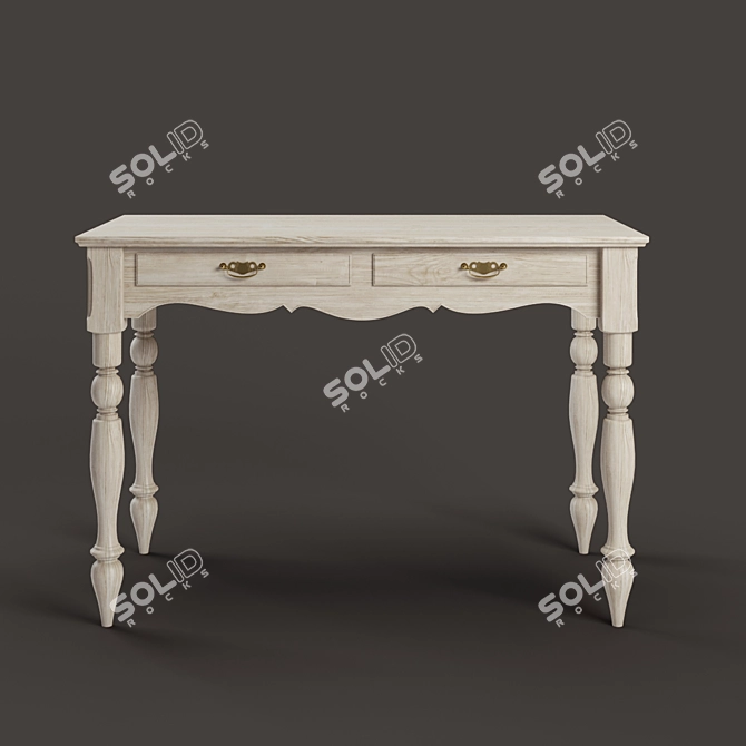 Romantic Country Table Decor 3D model image 1