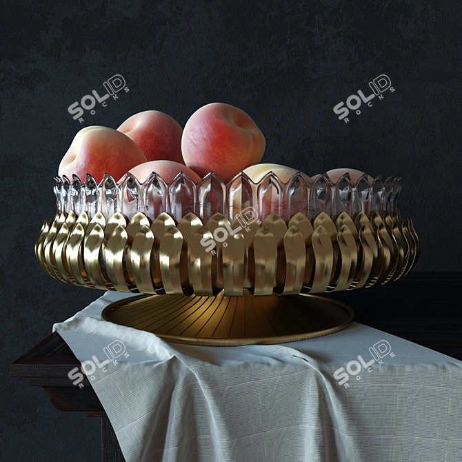 Elegant Peach Vase 3D model image 1