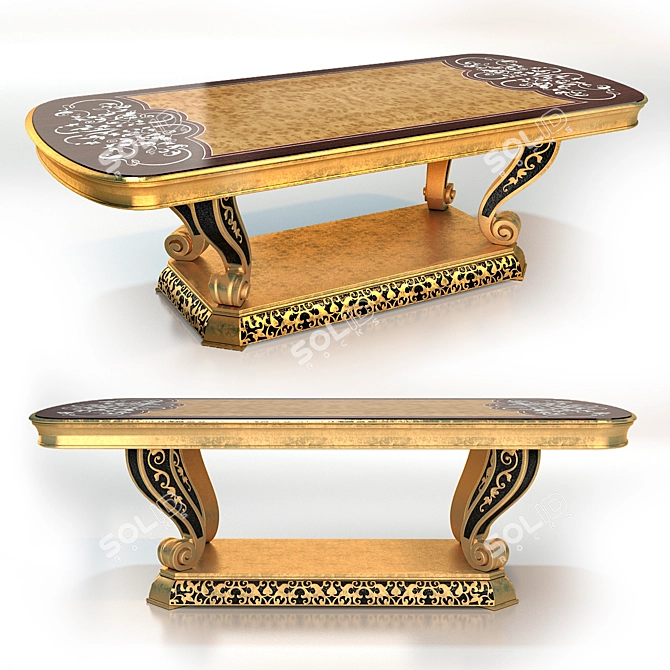 Royal Palace Art506 Table by Arredamenti 3D model image 1
