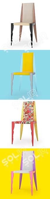 Contemporary Interstyle Chairs 3D model image 2