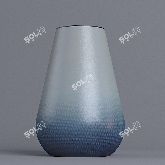 Blue-White Ceramic Vase 3D model image 3