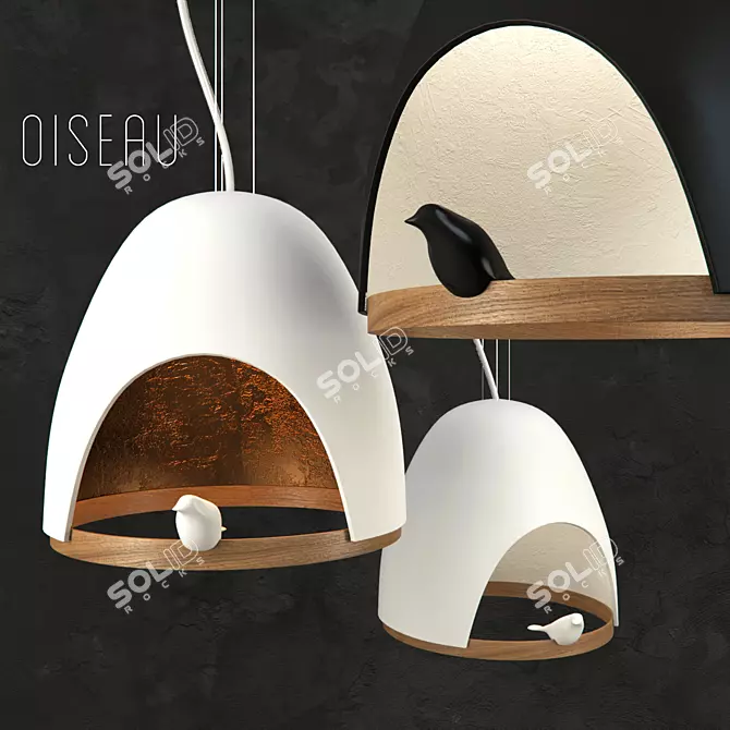 Oiseau Lamp - Elegant and Modern 3D model image 1