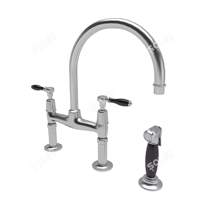 Classic Easton Kitchen Faucet 3D model image 2