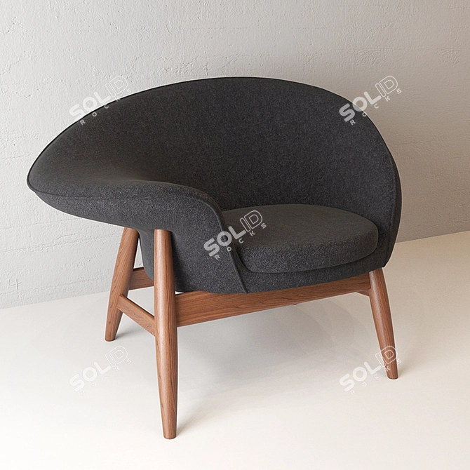 Eggsquisite Hans Olsen Chair 3D model image 1