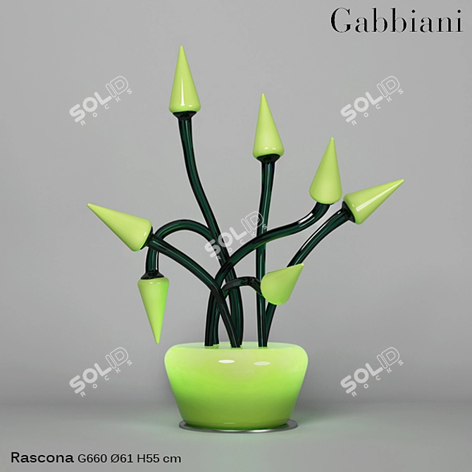 Gabbiani Rescona Table Lamp 3D model image 1