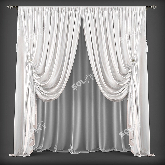 Classic Elegance Window Coverings 3D model image 1