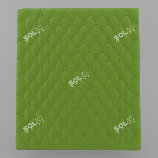 Elegant Quilted Panel 3D model image 3