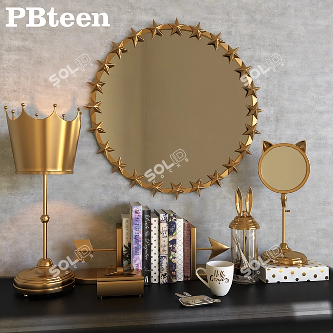 Emily & Meritt Decorative Set - PBteen 3D model image 1