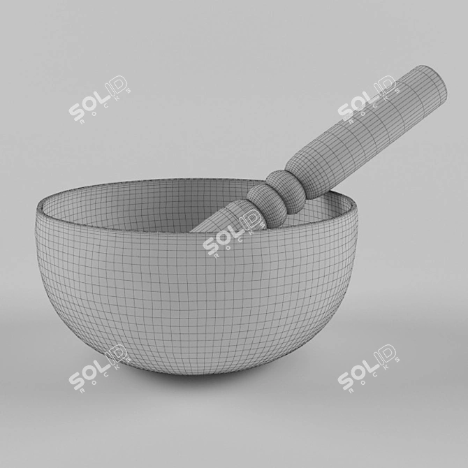 Tibetan Singing Bowl 3D model image 2