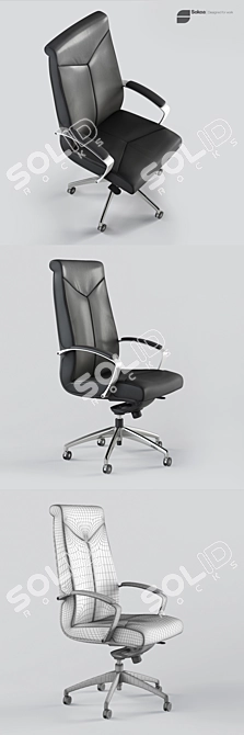 Sokoa Betiko Office Chair: Modern Design Excellence 3D model image 2