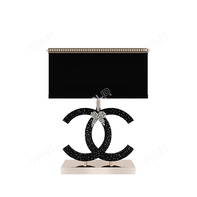 Swarovski Chanel Crystal Earrings 3D model image 1