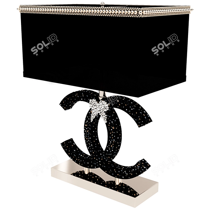 Swarovski Chanel Crystal Earrings 3D model image 2
