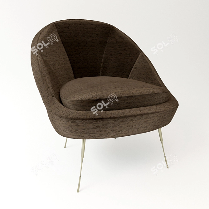 Contemporary Metro Chair by Caracole 3D model image 2