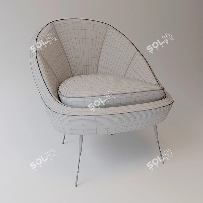 Contemporary Metro Chair by Caracole 3D model image 3