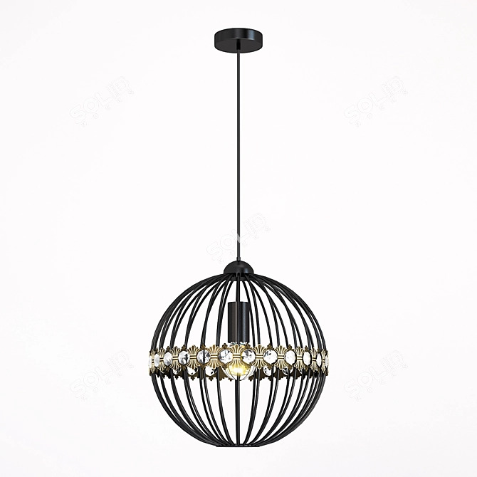 Favorite Crystal Pendant Light 3D model image 2