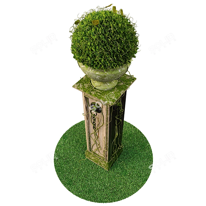 Pierghola with vase - stunning decor 3D model image 2