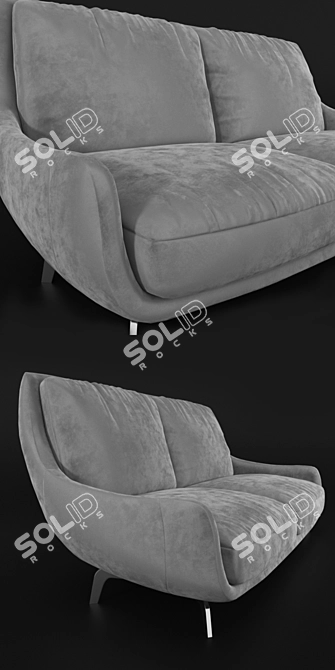 Gorini Sofa Deco CONCHIGLIA: Elegant and Stylish 3D model image 2