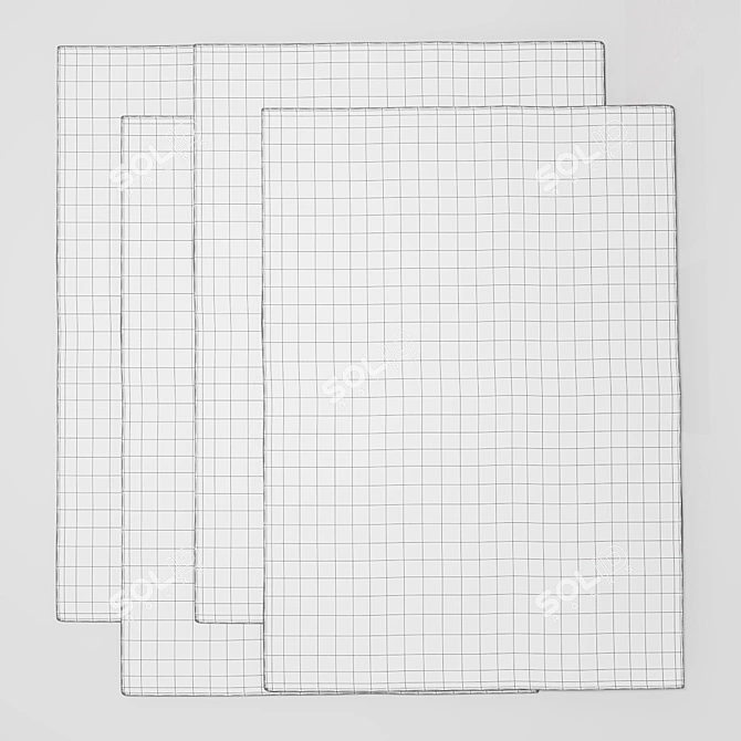 Artisan Collection Rugs - Charcoal, Sand, Taupe, Terracotta 3D model image 2