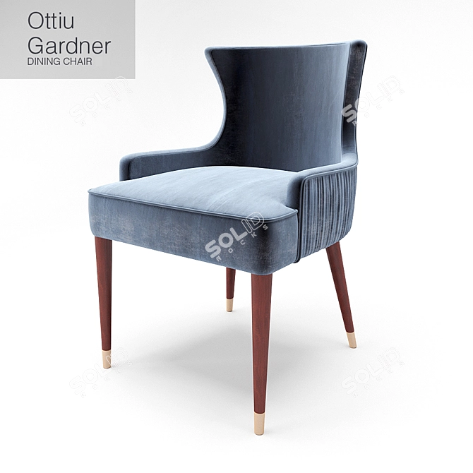 Stylish Gardiner Dining Chair 3D model image 1