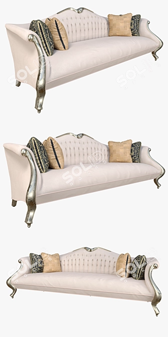 Elegant Grand Cru Sofa 3D model image 2