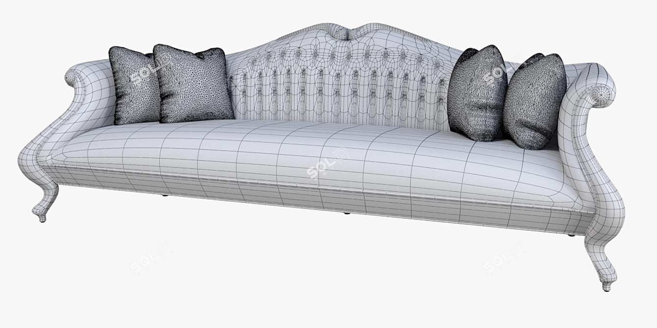 Elegant Grand Cru Sofa 3D model image 3