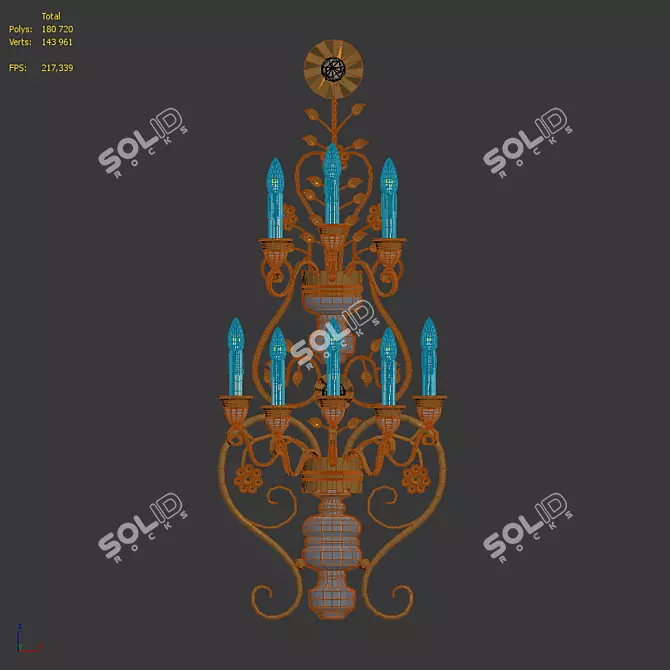 La Tradizione Banci Floor Lamp 3D model image 3