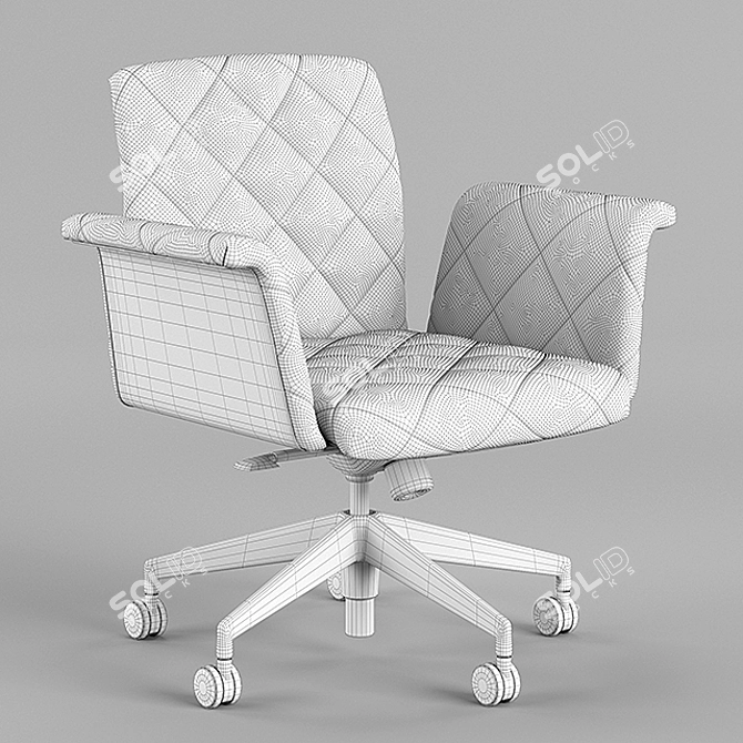 Elegant Eucalyptus Georgio Chair 3D model image 3