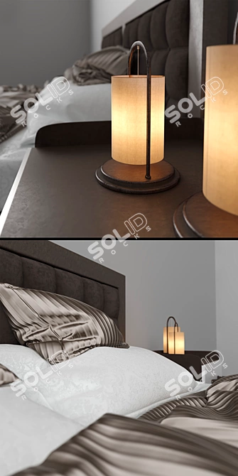 Title: Modern Bed Design 3D model image 2