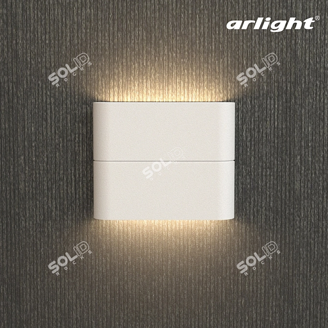 Sleek UP & DOWN LED Wall Light 3D model image 2