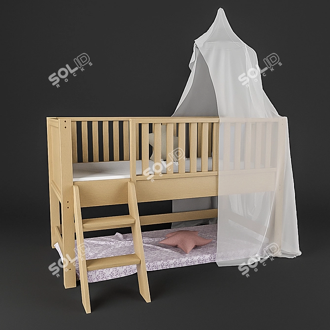 Dreamland Canopy Bed 3D model image 1