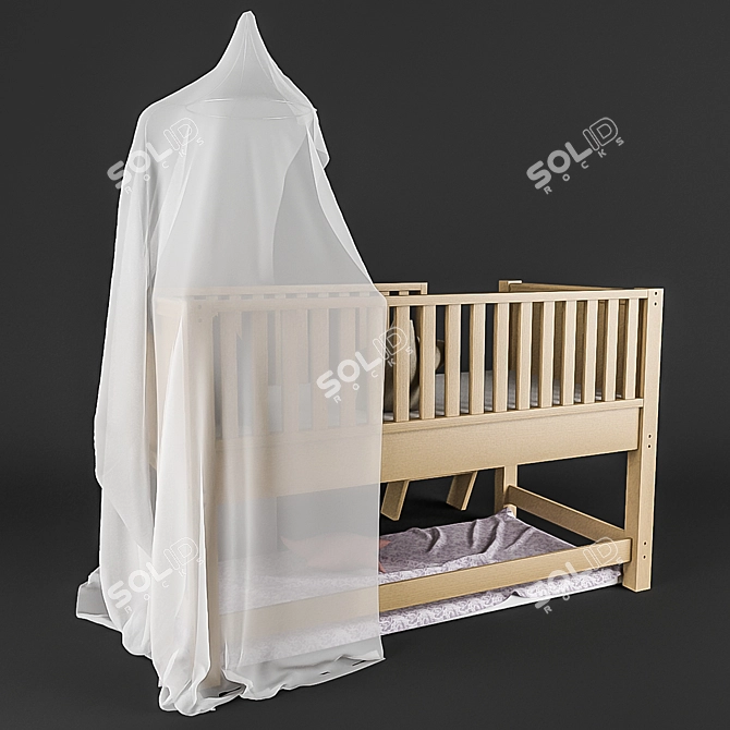 Dreamland Canopy Bed 3D model image 2