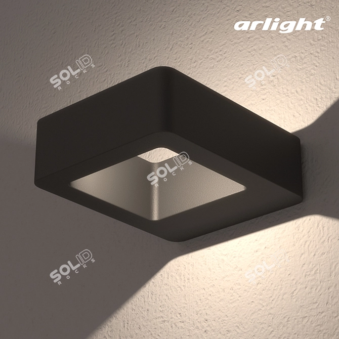 LGD Wall Frame 2BG: Stylish Outdoor LED Light 3D model image 1