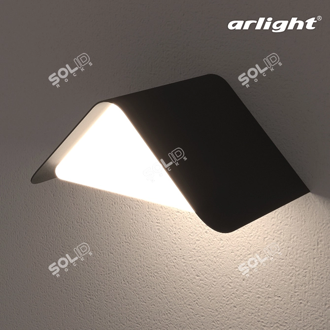 LGD-Wall-Delta-12W: Elegant Facade LED Spotlight 3D model image 1