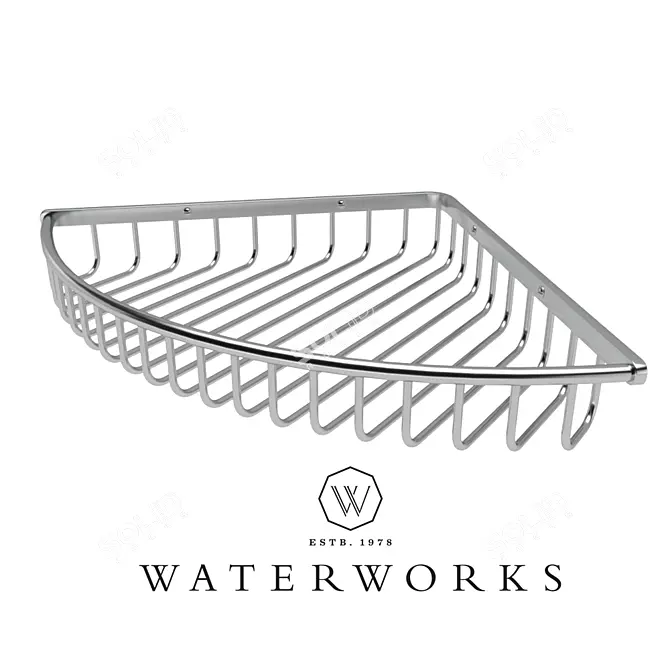 Waterworks Corner Soap Basket 3D model image 1