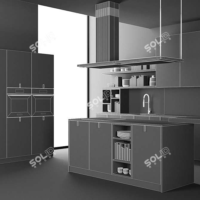 Alvic Modern Kitchen 3D model image 3