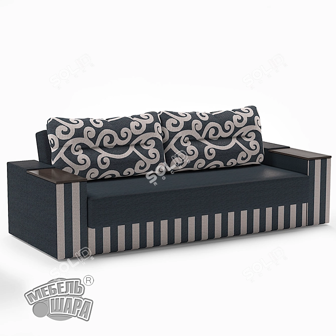 Atika Leroy Sofa: Timeless Elegance 3D model image 1