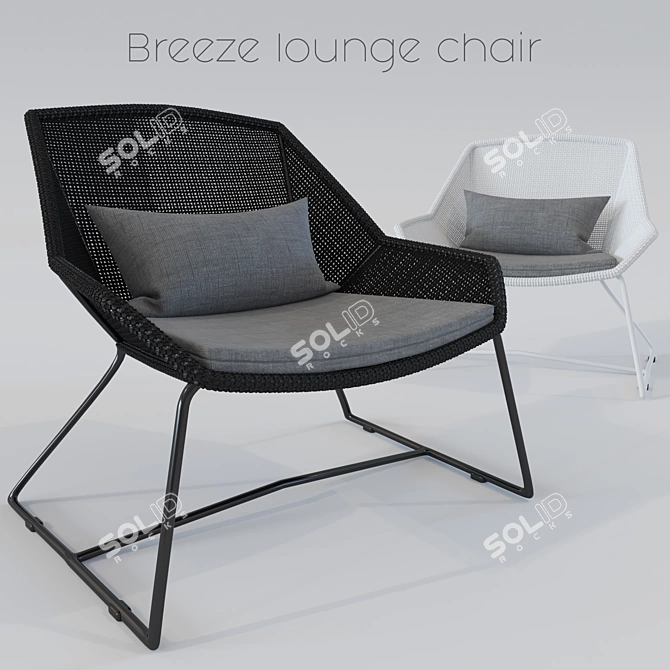 Breeze Cane-line Lounge Chair 3D model image 1
