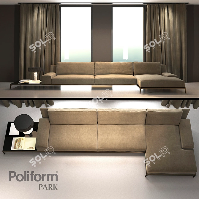 Harmonious Elegance: Poliform Park Set 3D model image 1