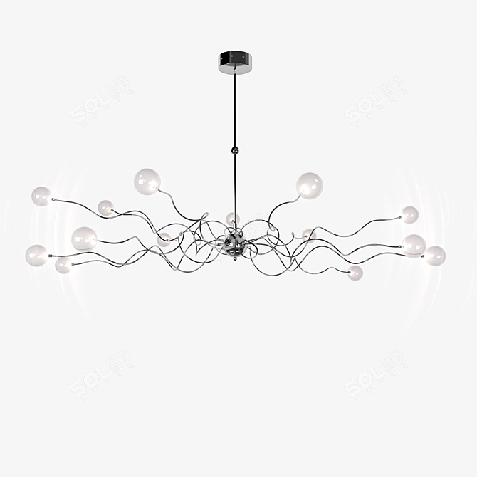 Chic Crianza Lucide Chandelier 3D model image 1