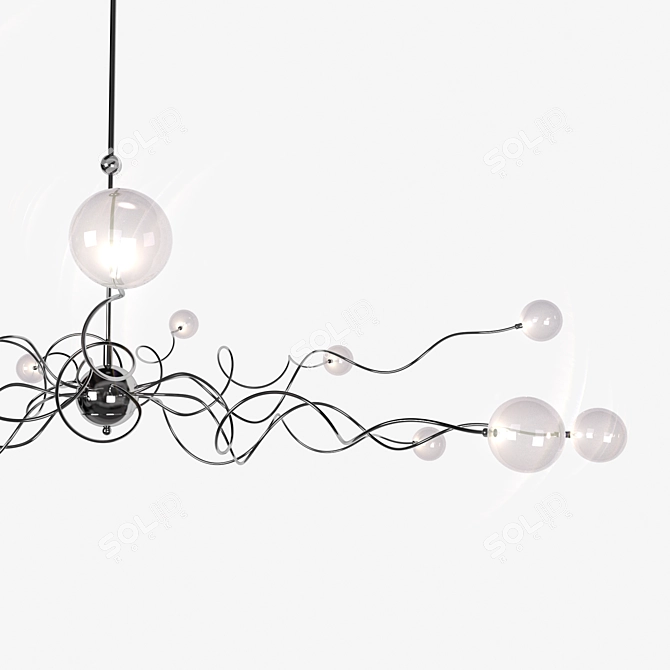 Chic Crianza Lucide Chandelier 3D model image 2