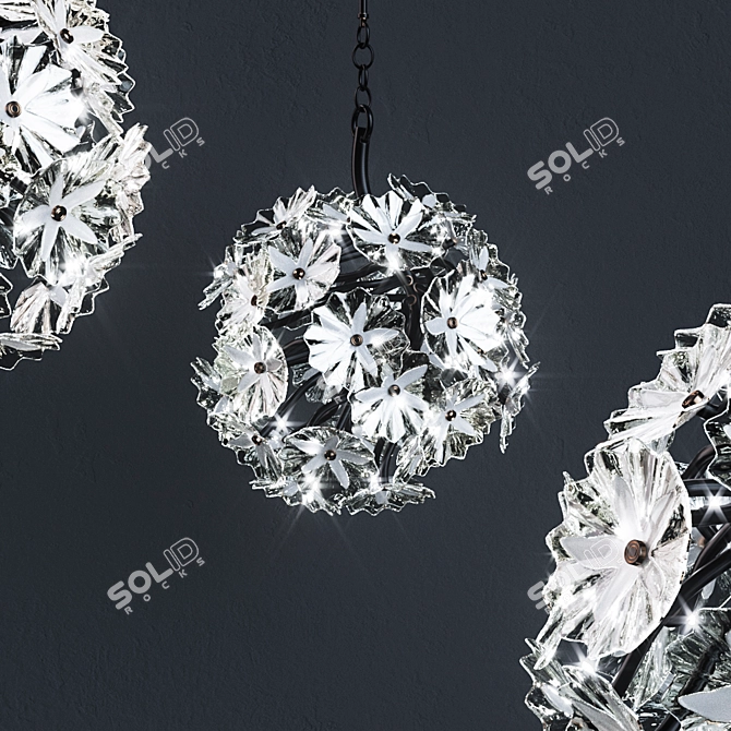 Eichholtz Flores S Chandelier 3D model image 2
