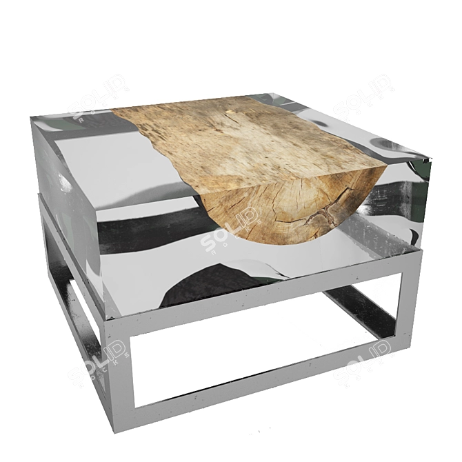 Modern Minimalist Coffee Table 3D model image 1