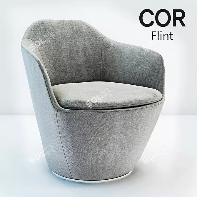 Modernistic COR Flint Armchair 3D model image 1