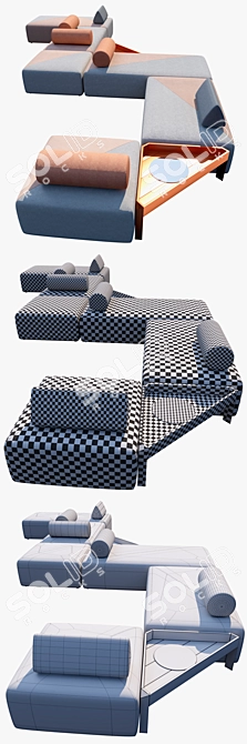 Modular Brixx Dedon: Transform and Lounge 3D model image 3