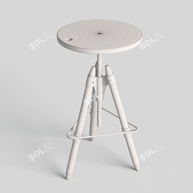 Riva 1920 Ello Vintage Bar Chair 3D model image 3