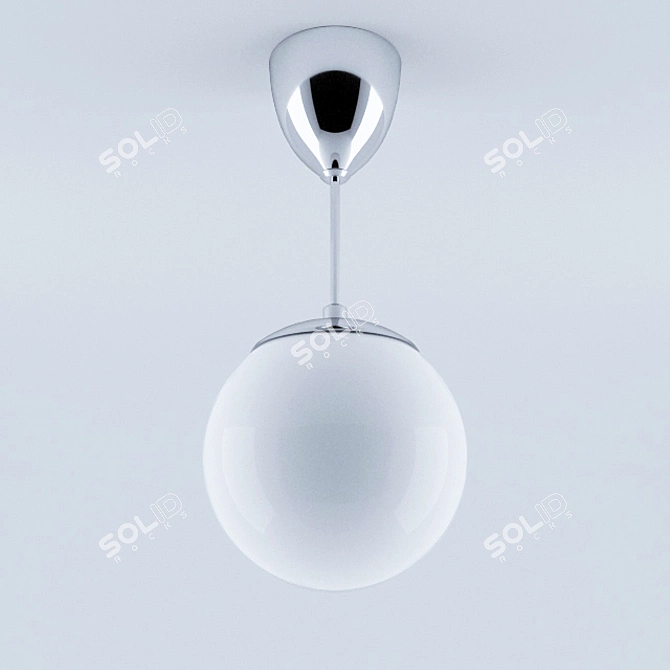 Modern Ceiling Lamp with HÖLJES IKEA Design 3D model image 2