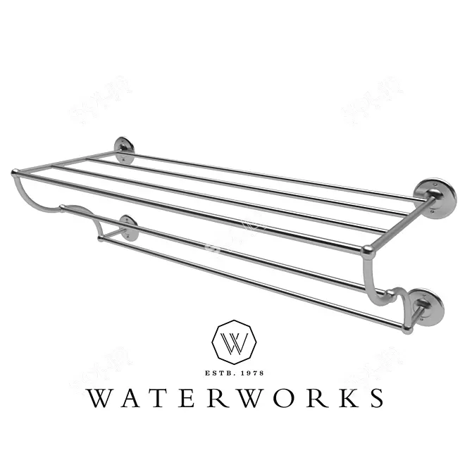 Metal Hotel Rack: Highgate 24 3D model image 1