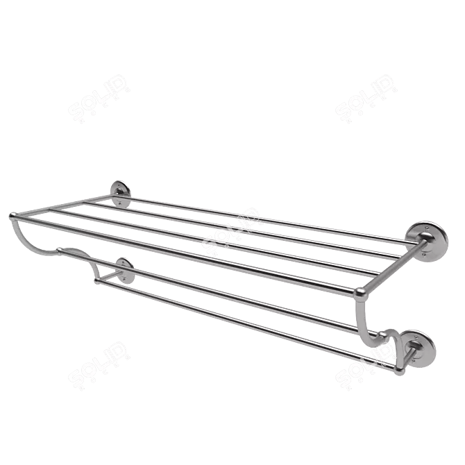 Metal Hotel Rack: Highgate 24 3D model image 2